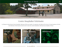 Tablet Screenshot of lacliniqueducheval.fr